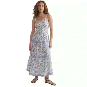 Marine Layer Selene Maxi Dress in Twilight Blue Flora - Size XL